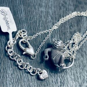 Brighton MONKEYING AROUND NWT $48 Silver Year of the Monkey Necklace